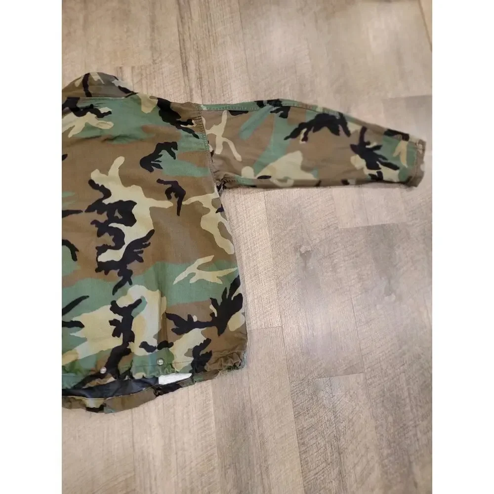 Military Jacket Suit Chemical Protective Class 1 Woodland Camo US Army Size M